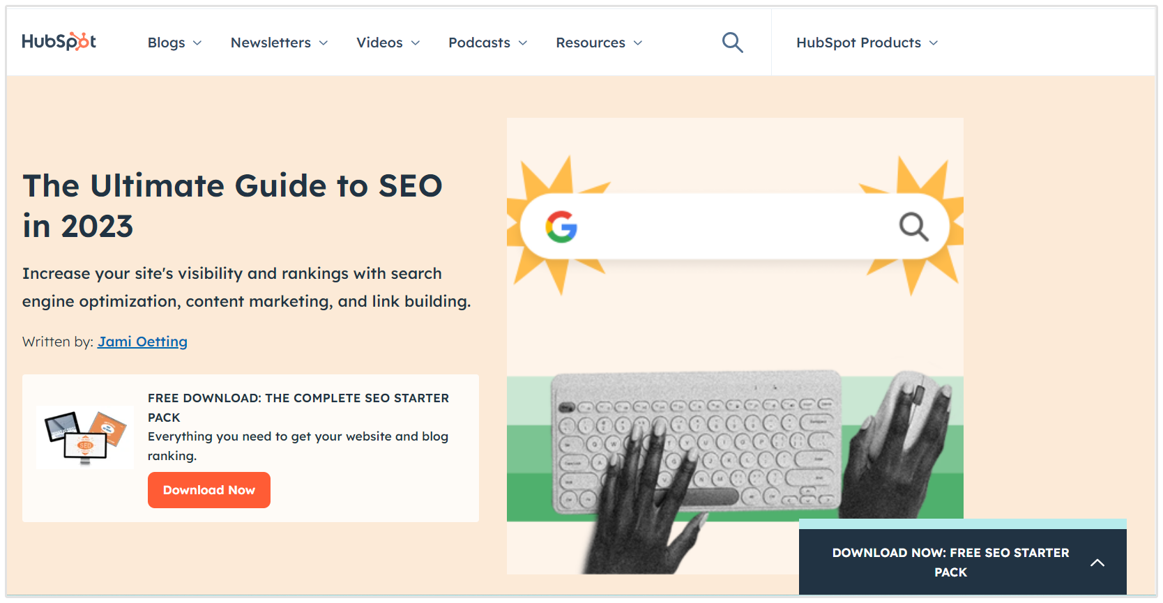 Guía de SEO de Hubspot